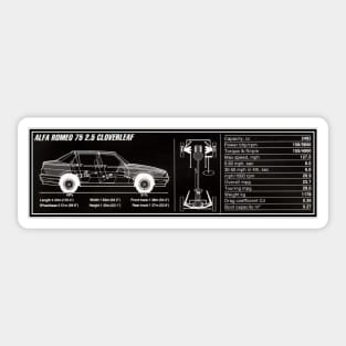 Alfa Romeo 75 V6 Sticker